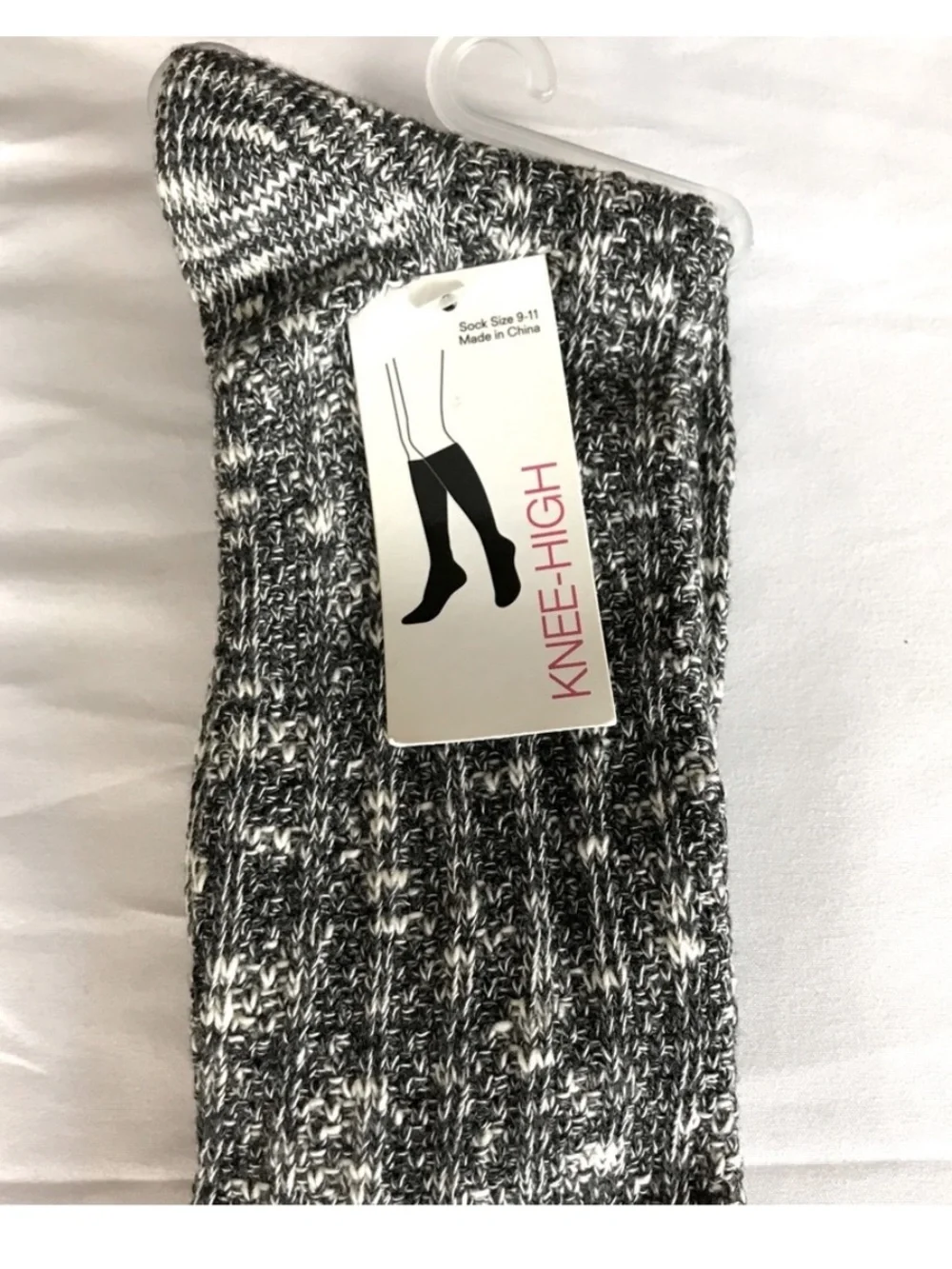 Two pairs Socks Teal Boot Socks and Black Marble w/Crochet‎ Tops NWT